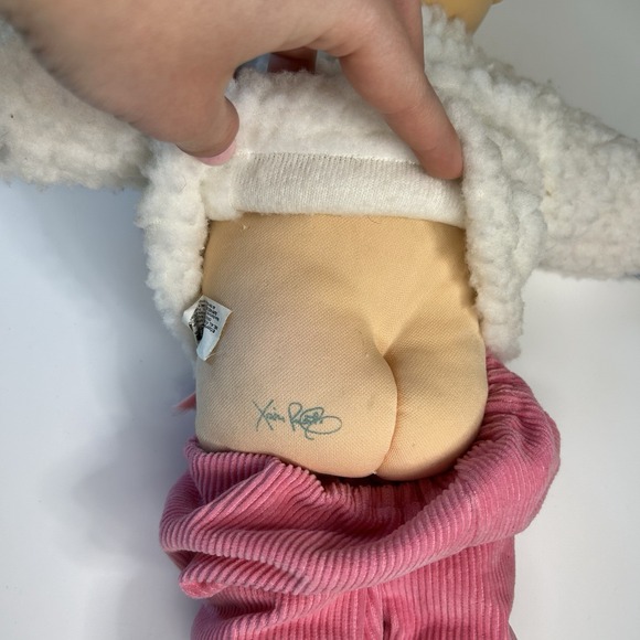 Vintage Cabbage Patch Kids Premie Doll Blonde With Outfit Violet Eyes Birth Cert - Picture 15 of 15